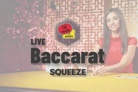 Baccarat Squeeze logo – Live Dealer by Evolution at Instant Casino