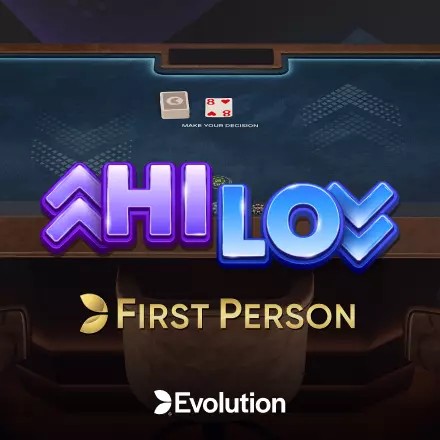 Enjoy First Person Hi Lo by Evolution – logo hosted on casino-instant.be