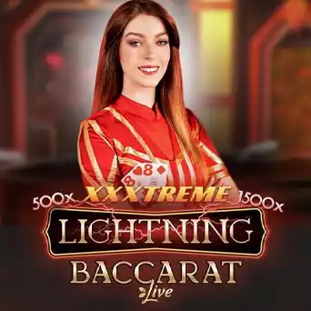 Lightning Baccarat game by Evolution – logo hosted on Instant Casino