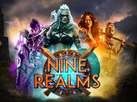 Nine Realms logo – Slots by Red Tiger Gaming at Instant Casino