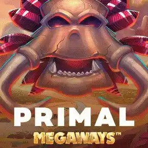 Megaways logo of Primal Megaways from Blueprint Gaming at Instant Casino